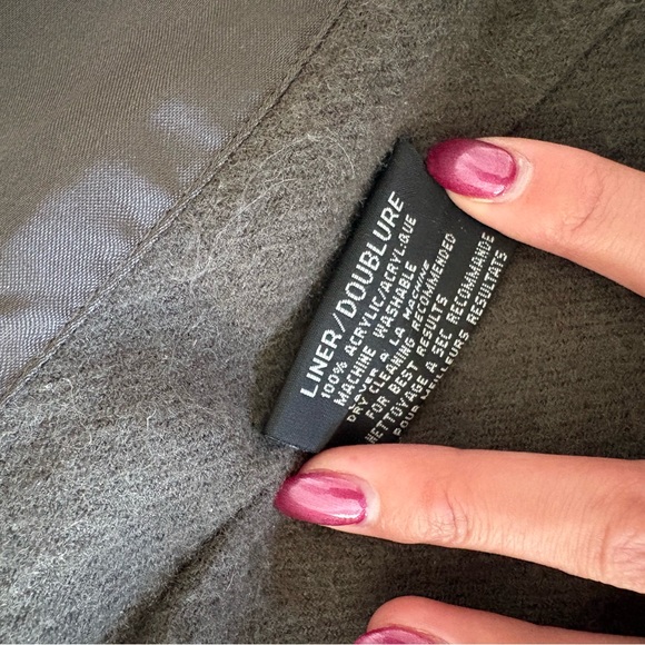 Women's Olive Green Trench Coat - Picture 7 of 13